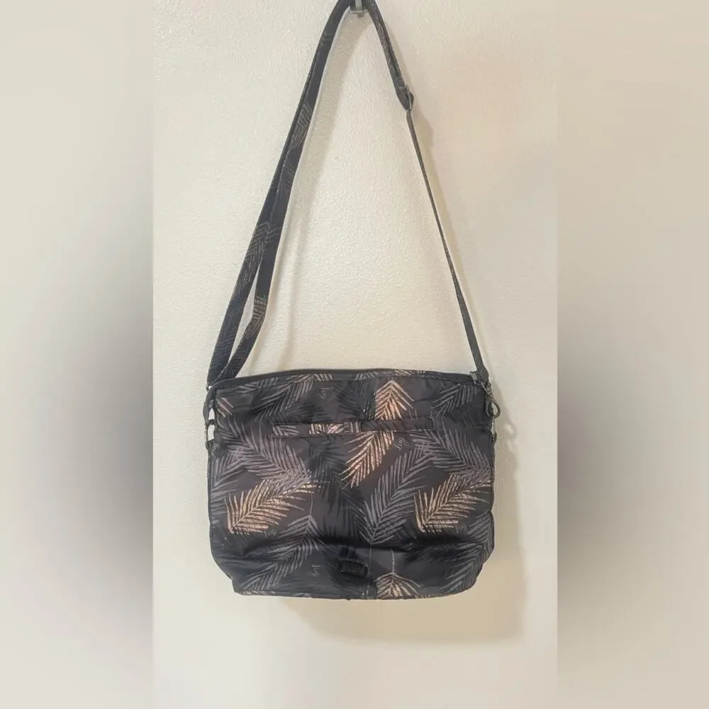 Lug Adagio Bubble Quilted Crossbody Shoulder Bag Purse-Tropical Fog